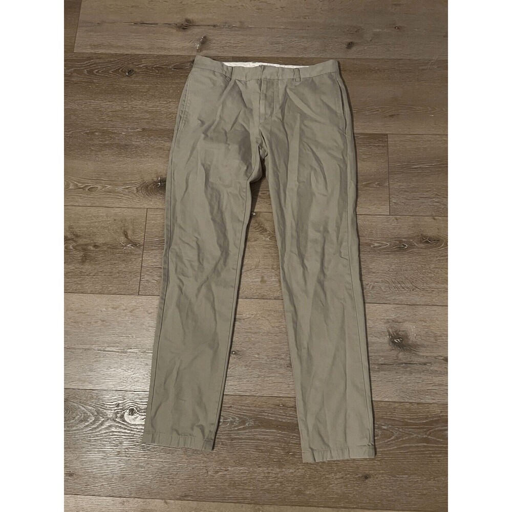 Vince Mens Khaki Chino Work Business Pants Straight Leg Size 32 x 30